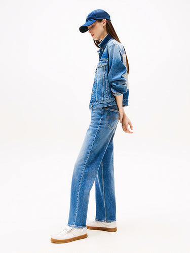 DW0DW20644 1A5 | Slim Straight Jeans mit hohem Bund